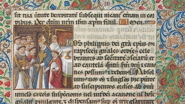 Screenshot of old medieval text