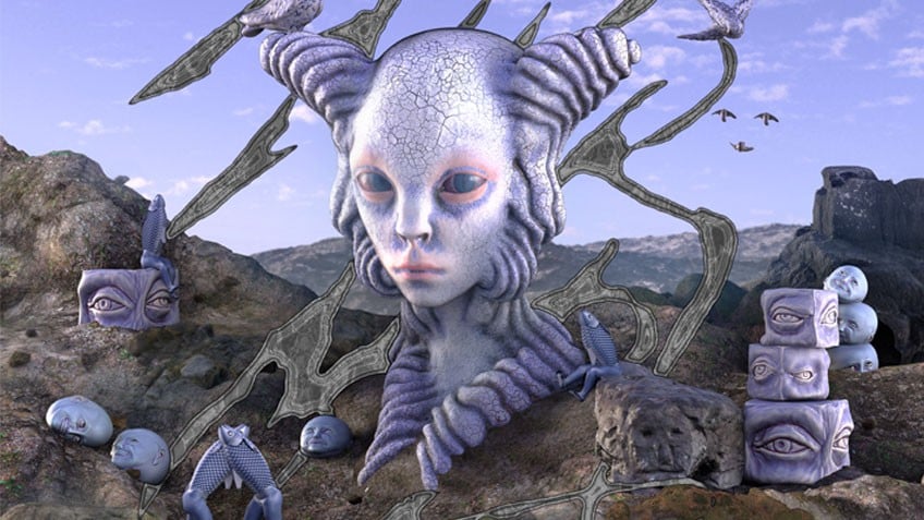 Digital illustration of an alien creature
