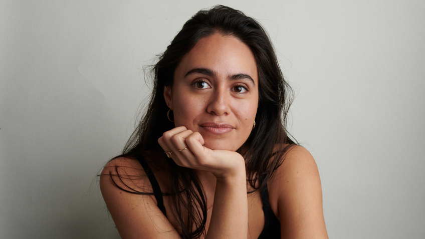 Woman smiling at camera