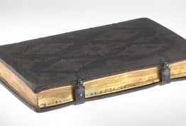 leatherbound gilt-edged book